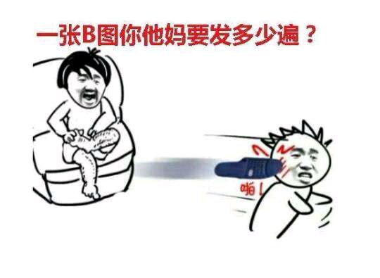 张B图你他妈要发多少遍？