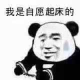 我是自愿起床的