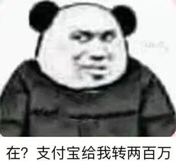 在？支付宝给我转两百万