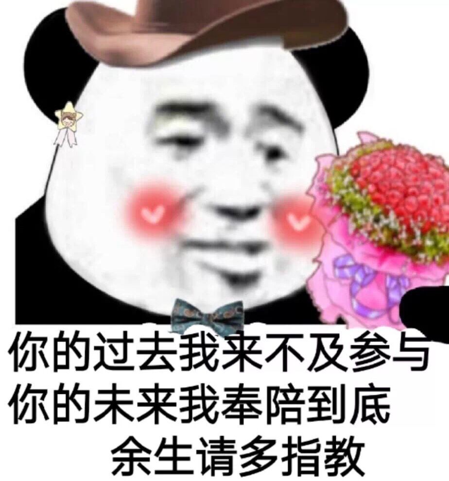 你的过去我来不及参与你的未来我奉陪到底余生请多指教