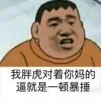 我胖虎对着你妈的比就是一顿爆锤