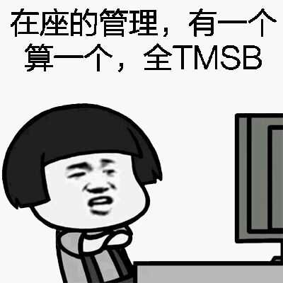 在做的管理，有一个算一个，全TMSB