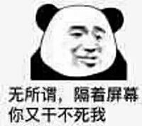 无所谓，隔着屏幕你又干不死我