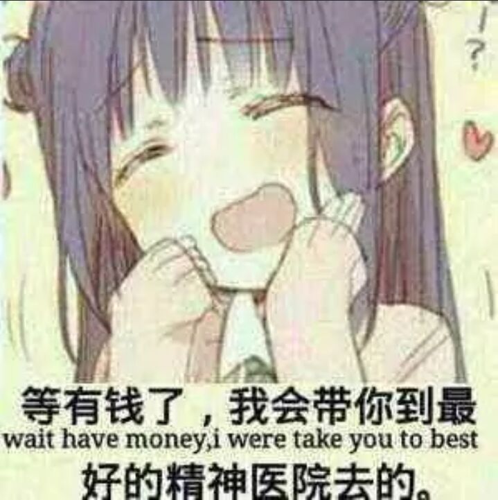 等有钱了，我会带你到最wait have money i were take you to best好的精神医院去的