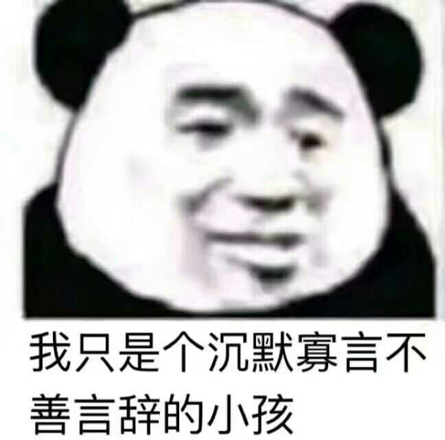 我只是一个沉默寡言不善言辞的小孩