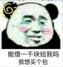 能借一千块钱给我吗？我想买个包