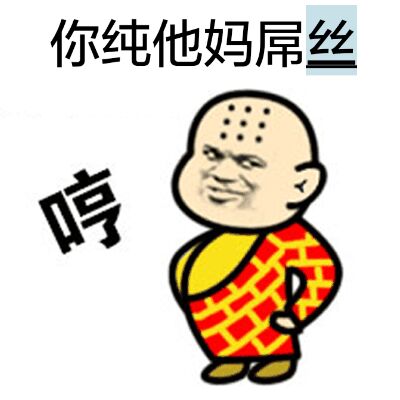 你纯他妈屌丝，哼！