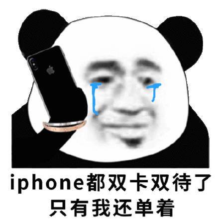 iphone都双卡双待了，只有我还单着