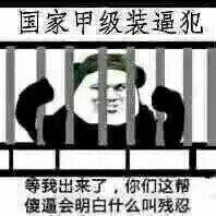 国家甲级装逼犯等我出来了，你们这帮傻逼会明白什么叫残忍