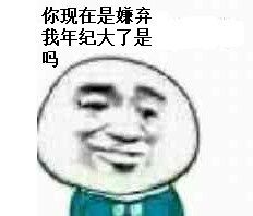 你现在是嫌弃我年纪大了是吗