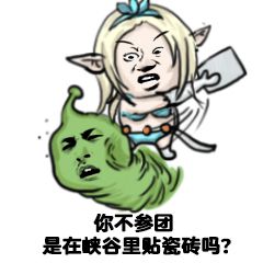 你不参团是在峡谷里贴瓷砖吗？