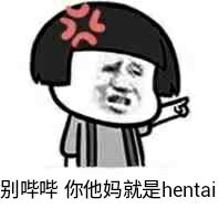 别哟哟，你他妈就是hentai