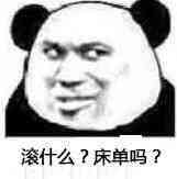 滚什么？床单吗？（教皇熊猫人）