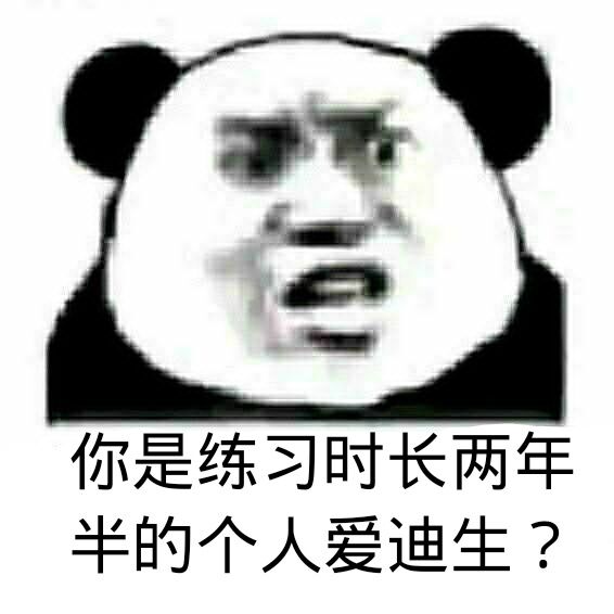 你是练习时长两年半的个人爱迪生？