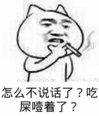 怎么不说话了？吃屎噎着了？