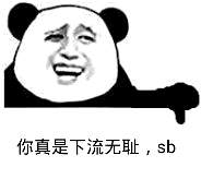 你真是下流无耻，sb