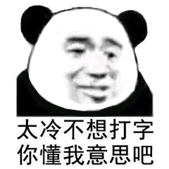 太冷不想打字，你懂我意思吧