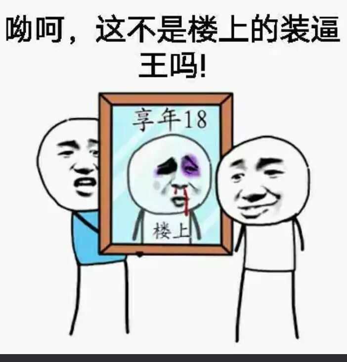 哟呵，这不是楼上的装逼王吗？