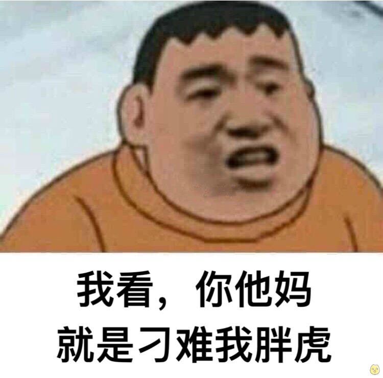 我看，你他妈就是刁难我胖虎