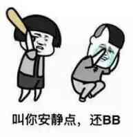 叫你安静点，还BB