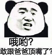 哦哟！敢跟爸爸顶嘴了？