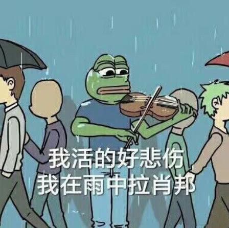 我活的好悲伤，我在雨中拉肖邦