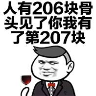 人有206块骨头，见了你我有第207块