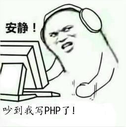 安静！吵到我写PHP了！