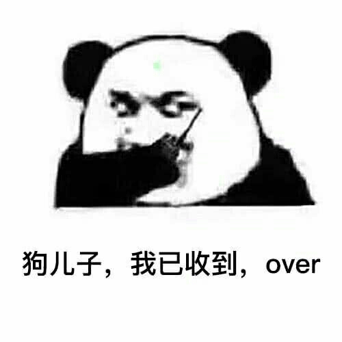 狗儿子，我已收到，over