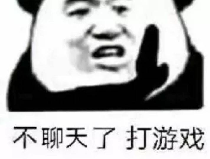 不聊天了打游戏