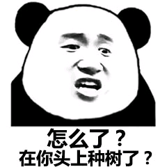 怎么了?在你头上种树了?