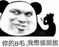 你的B毛，我想拔就拔